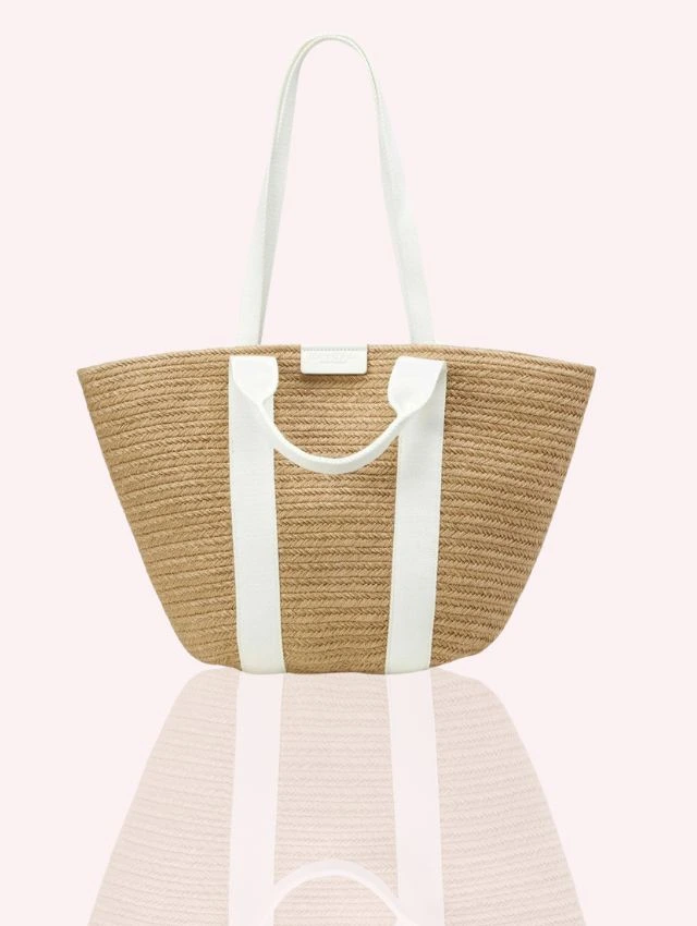 Eco Chic Jute Purse with Cotton Trim – Handmade Sustainable Tote Bag Eco Chic Jute Purse with Cotton Trim – Handmade Sustainable Tote Bag