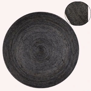Ferm Living Jute Rug – Eternal Round Natural Woven Eco Floor Décor
