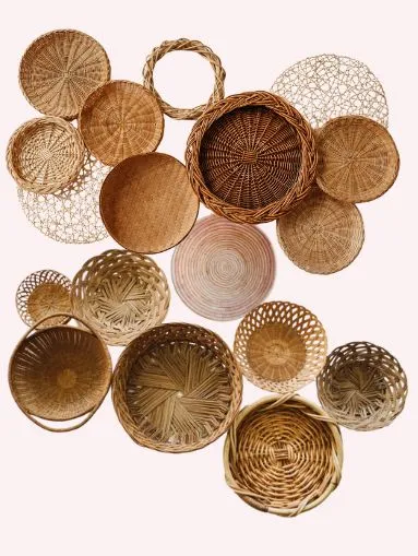 Handmade Bamboo Storage Basket – Eco-Friendly Home Organizer for Kitchen & Living