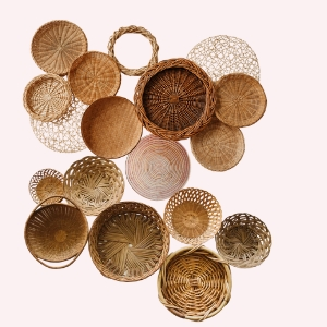 Handmade Bamboo Storage Basket – Eco-Friendly Home Organizer for Kitchen & Living