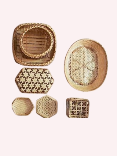 Handmade Bamboo Trays & Baskets – Eco-Friendly Home Décor & Serving Accessories (1)