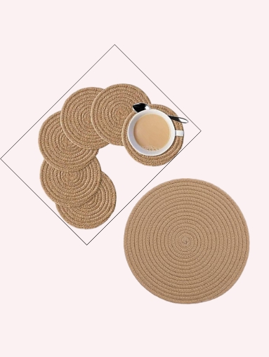 Handwoven Jute Placemats – Round Braided Table Mats for Natural Dining Décor Handwoven Jute Placemats – Round Braided Table Mats for Natural Dining Décor