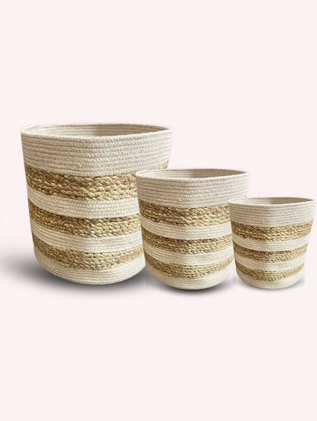 Handwoven Kaisa Grass Bowls – Eco-Friendly Decorative & Storage Set Handwoven Kaisa Grass Bowls – Eco-Friendly Decorative & Storage Set