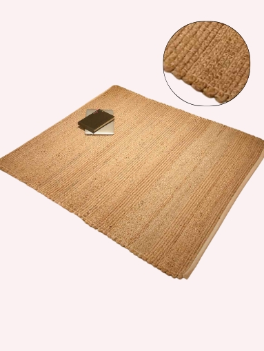 Handwoven Natural Jute Rug – Eco-Friendly Carpet