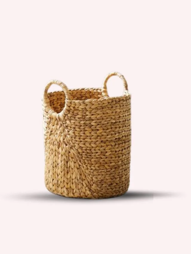 StorageWorks Water Hyacinth Baskets – Woven Wicker Organizer Bin StorageWorks Water Hyacinth Baskets – Woven Wicker Organizer Bin
